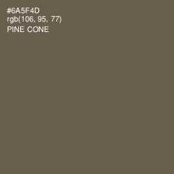 #6A5F4D - Pine Cone Color Image